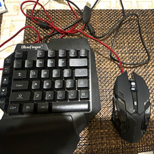 BlueFinger T9 Wired USB Gaming Keyboard & Mouse Bundle Illuminated Black/Red picture