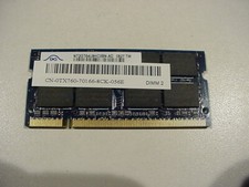 NT2GT64U8HC0BN-AD GENUINE NANYA LAPTOP MEMORY 2GB DDR2 PC2-6400S (CA610) picture