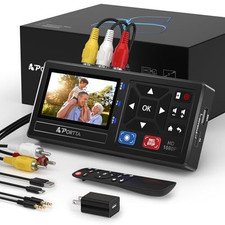 Portta VHS to Digital Converter, Video Recorder with Remote,... picture