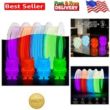 Multicolor Silk Glow in the Dark PLA Filament 200g x 4 - 1.75mm Diameter picture