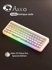 Akko V3 Piano Pro Special Addition YU01 Antique Jade RGB Gaming Keyboard picture