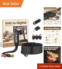 Easy Plug-and-Play VHS to Digital Converter - 3 Feet for Memory Preservation picture