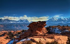 Landscape rocks mountains nature utah usa Custom Gaming Mat Desk picture
