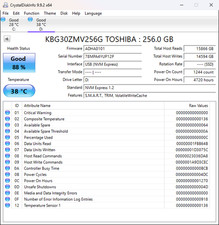Toshiba BG3 KBG30ZMV256G 256 GB NVMe M.2 2280 80mm Solid State Drive picture