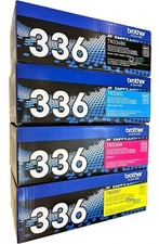 Genuine Brother TN336 High Yield Toner Set Black Cyan Magenta Yellow CMYK picture
