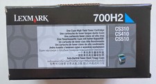 OEM Lexmark 700H2 Cyan High Yield Toner Cartridge for CS310/410/510 - New Sealed picture