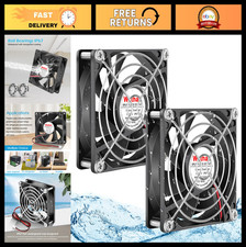 IP67 Waterproof 80mm 12V Cooling Fan for RV Fridge Exhaust - Dual Ball High Spee picture