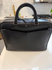 Montblanc Sartorial Medium Document Case Leather Laptop Briefcase picture