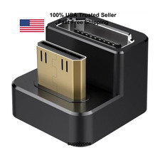 AGVEE 2 Pack U-Shape Mini HDMI Male to HDMI Female Adapter 4K 60Hz Converter picture