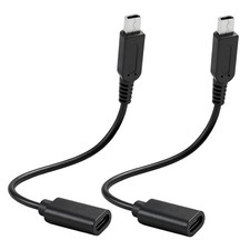 BTFO 2pcs USB Type-C to 3DS Charging Cable Adapter, 17.5 centimeters, black picture