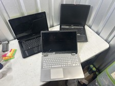 Lot of 3 Dell HP Laptops Inspiron 1545 Latitude D520 Parts Repair Untested picture