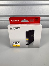 Canon PGI-2200 Yellow Ink Cartridge 9306B001 Genuine OEM NEW Sealed MAXIFY picture