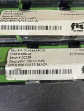 FIS Adapter Plate 6-Pack SC Duplex Singlemode APC Green Adapters Loaded picture