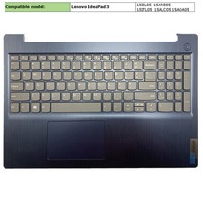 New Laptop Palmrest Keyboard For Lenovo IdeaPad 3 15IIL05 15IML05 15ADA05 Blue picture