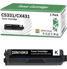 20N10K0 1 Pack Black Toner Compatible Cartridge for CS331 CX331 CS431 CX431 picture