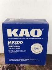 KAO MF2DD Ten Micro-Floppy Disks 3.5