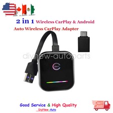 Wireless CarPlay Adapter 2025 Upgraded  2 in 1 Wireless CarPlay & Android Auto picture