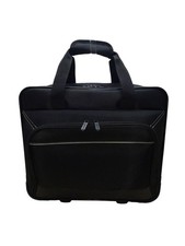 Amazon Basics Black Nylon With Handle Multi-Compartments Rolling Laptop Case picture