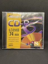 Brand New- Memorex CD-R 650MB 74min Professional Recordable Compact Disc, Gold picture