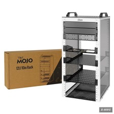 12U 10 Inch Mini Server Rack Network Cabinet 2 Top Handles White 10.23