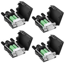 4 Pack DB9 Female Solderless RS232 DSUB Serial Terminal Breakout Boards picture