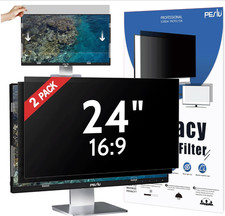 [2-Pack] 24 Inch Privacy Screen for Computer Monitor 16:9 Aspect Ratio picture