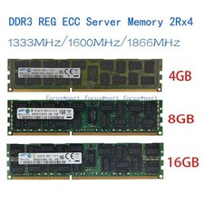 Samsung Server Ram 4GB 8GB 16GB DDR3 1333/1600/1866MHZ ECC REG Registered 240pin picture