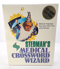 Vtg Stedman's Medical Crossword Wizard CD Rom Terminology Game NOS Sealed READ picture