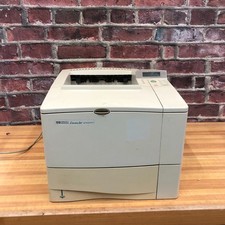HP LaserJet 4100dtn Monochrome Laser Printer Duplex Network Trays TESTED WORKS picture