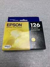 Epson Genuine T126420 126 DuraBrite Yellow Ink Cartridge - New Sealed Exp 4/2021 picture