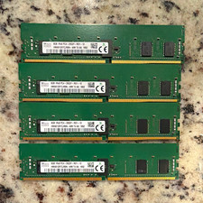 SK hynix 32GB (4x8GB) DDR4 RDIMM Registered PC4-2933Y HMA81GR7CJR8N-WM picture