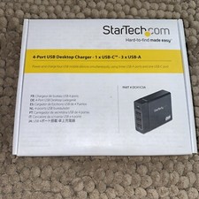StarTech.com USB C Laptop Charger, 60W PD 3.0, 3x USB-A, Universal Compact USB T picture