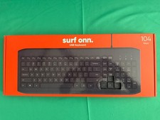 ONN USB Connected Keyboard Black 104 Keys  New picture