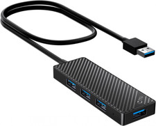 INVZI USB Hub 3.0 4-Port, Ultra Slim Data Splitter with 2ft Extended... picture