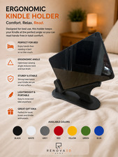 Ergonomic Kindle Holder for Bed 3D Printed Hands-Free Reading Stand picture