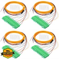 Duogalia SC/APC 12 strand fiber pigtail 4 pack picture