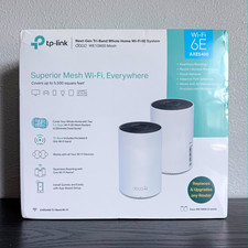 Brand New TP Link Deco WE10800 XE75 AXE5400 2 Pack Tri-Band WiFi 6E Mesh System picture