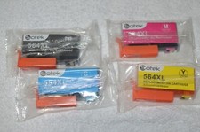 Set of 4 LD Sotek 564XL INK CARTRIDGES: Photo BLACK, CYAN, MAGENTA, YELLOW picture