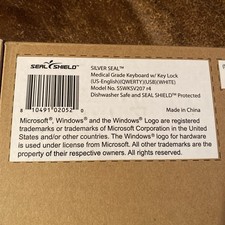 Seal Shield Medical Grade Dishwasher Safe USB Keyboard White SSWKSV207 r4 New picture