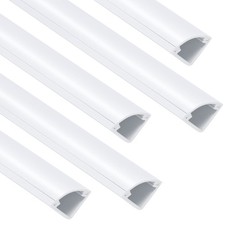 ZhiYo 85in Corner Cable Concealer, 0.53in W x H x L, White picture
