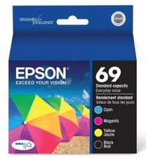 Genuine Epson 125 Black Ink 2 Pack DuraBrite Ultra Ink Expires 02/2027 - 2 Pack picture