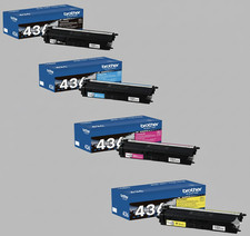 Brother TN436 BK-C-M-Y Toner Combo Pack Sharp Color Fast Shipping picture