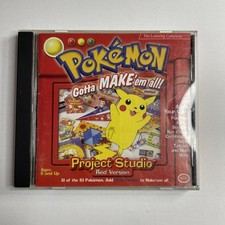 Pokemon Project Studio Red Version Gotta Make 'em All Nintendo CD-ROM w/ Manual picture