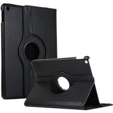 Leather Flip 360° Rotating Portfolio Stand Case Cover for iPad 7/8 10.2″ BLACK picture