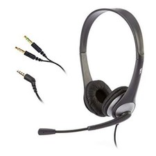 Cyber Acoustics Stereo Headset, 3.5mm stereo & Y-adapter for separate Headphone picture