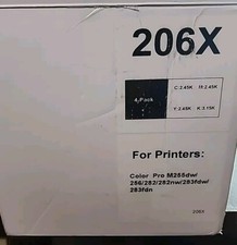 King KJ 4 Pack  206X Toner Cartridges (with Chip) for Color Pro picture