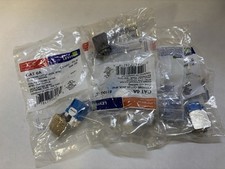LEVITON 6110G-RL6 EXTREME CAT 6A JACK 8P8C T568 A/B WIRING Lot of 7 New picture