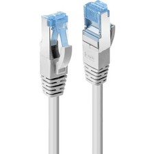 Lindy 47144 RJ45 Network Cable, CAT 6A S/FTP Patch Cable 100.00m Grey 1pc picture
