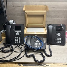 4 Avaya 9611G Phones w/hdmi for each 3 used 1 new open box READ DESCRIPTION picture