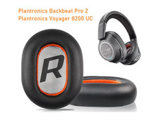 Ear Pads for Plantronics BackBeat Pro 2, Voyager 8200 UC Black 1 Pair picture